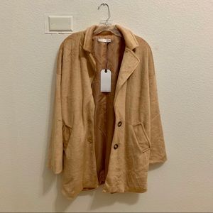 Faux Fur Longline Coat